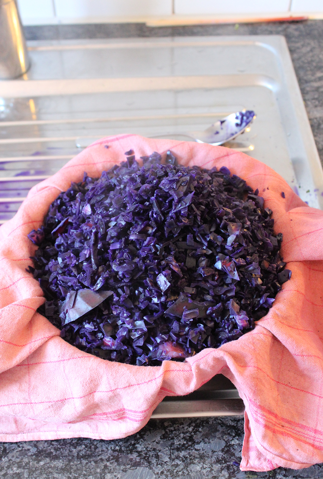 red cabbage remains
