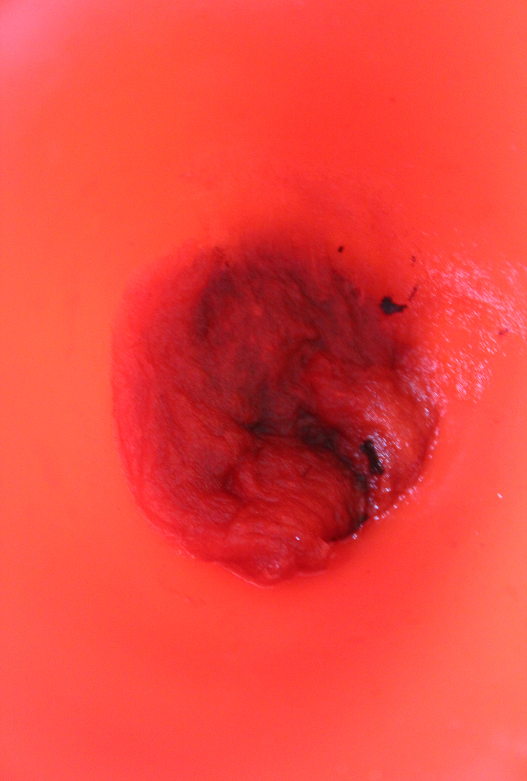 cotton funnel filter to clean the liquid