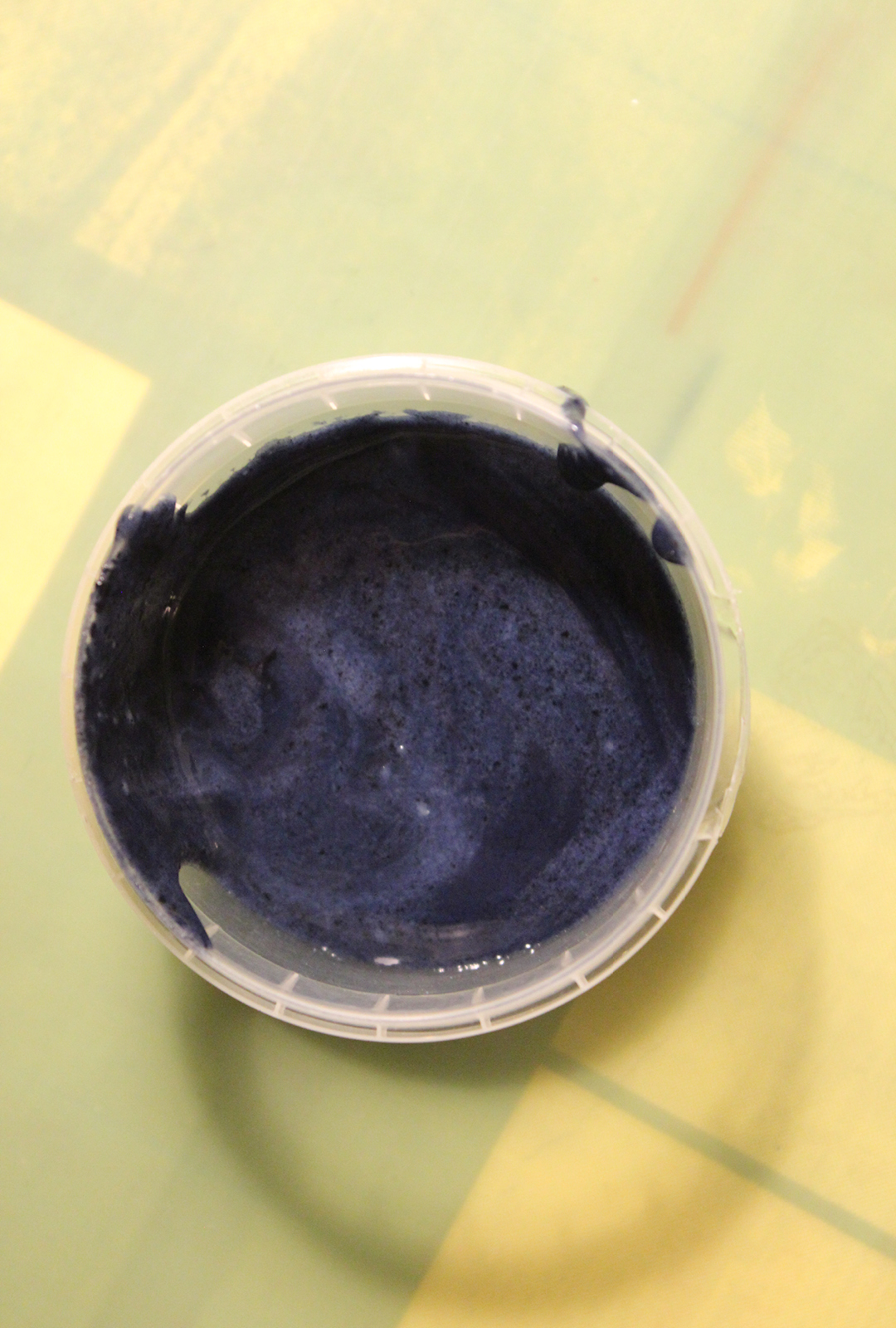 finished red cabbage paint