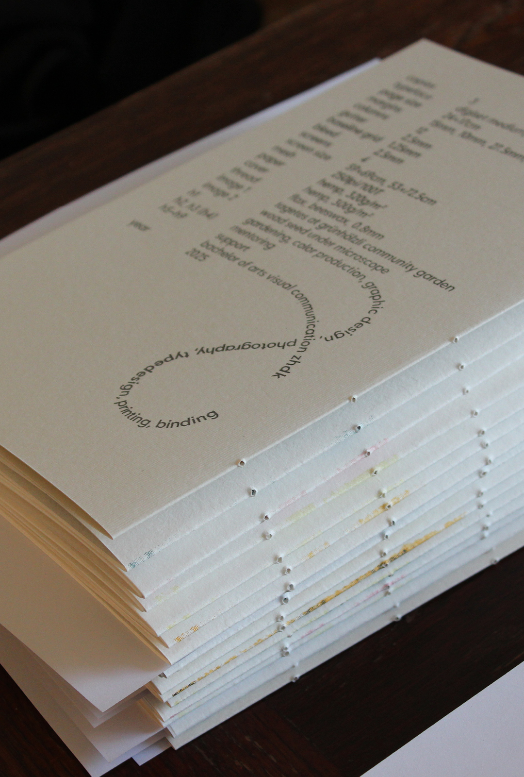 perforated binding holes